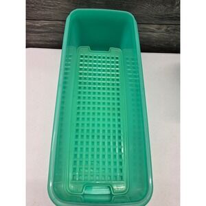 Vintage Tupperware Celery Keeper Jadeite Green Vegetable Server 782-4 no lid